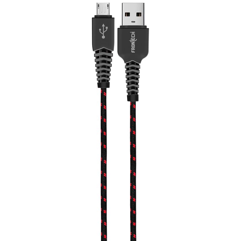 Frontech 17W Fast Charging Braided USB to V8 Cable | 1M, 3.4A (1034) Frontech 17W Fast Charging Braided USB to V8 Cable | 1M, 3.4A (1034)